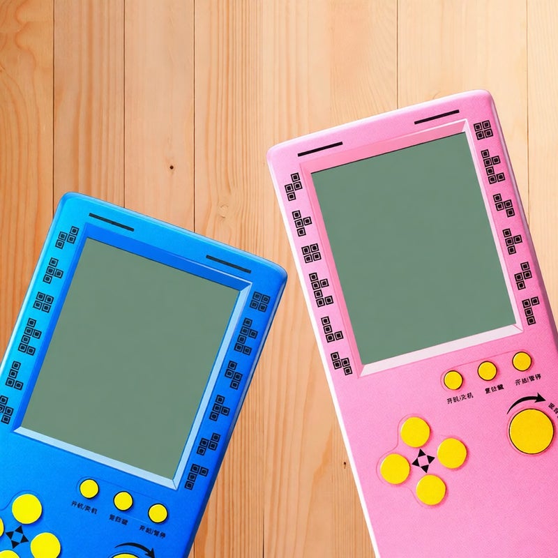 RS-100 Tetris Game Console Classic Block Game Puzzle Games Player Handheld Game Machine Brick Games Random machine-printed patterns - Image 3