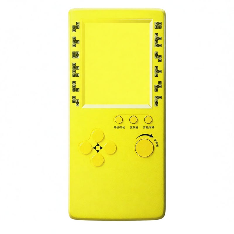 RS-100 Tetris Game Console Classic Block Game Puzzle Games Player Handheld Game Machine Brick Games Random machine-printed patterns - Image 1