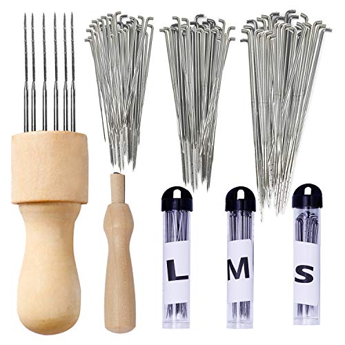 Mayboos Complete Wool Felting Tool Kit,Needle Felting Supplies Needle Felting Kit with 90Pcs Needle Felting Needles,3Pcs Needle Bottles,2Pcs Needle Felting Pen,Needle Felting Tools for Beginner,Professional - Image 1