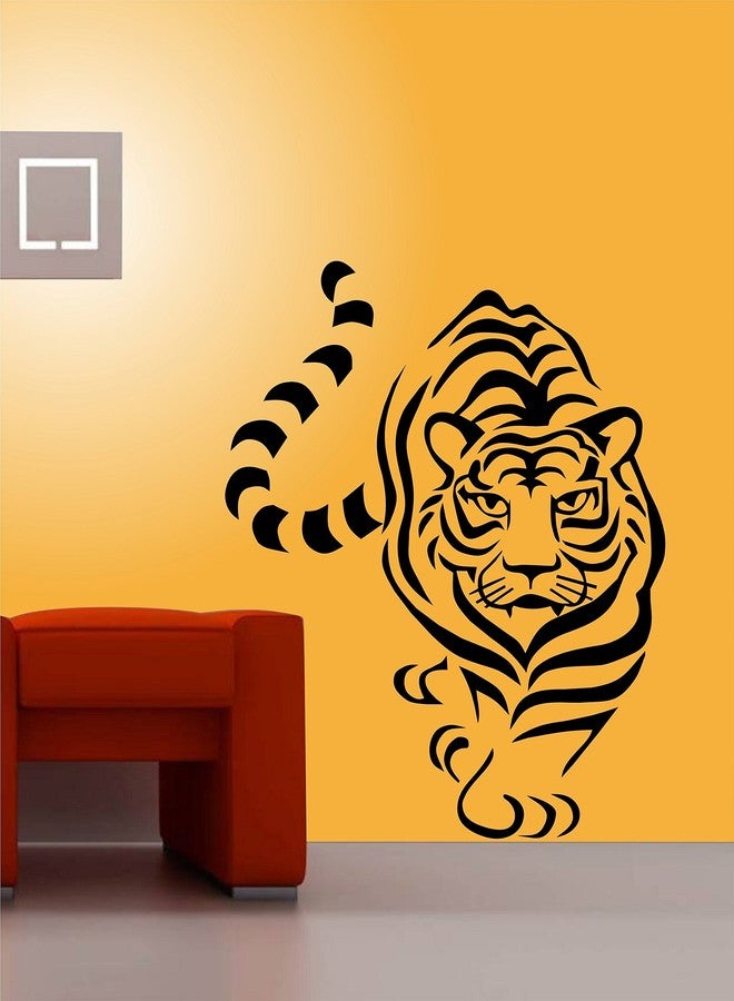 Asmi Collections Wall Stickers A Daring Tiger - Image 1
