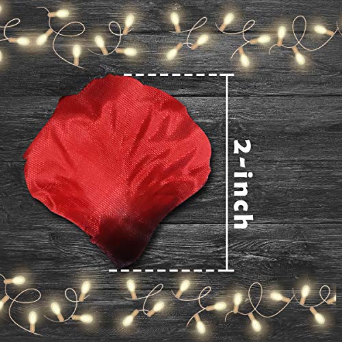 VKshop 4500 Pack Dark Red Rose Petals,Artificial Roses Flower Petals for Romantic Night,Valentine's Day and Weddings - Image 5