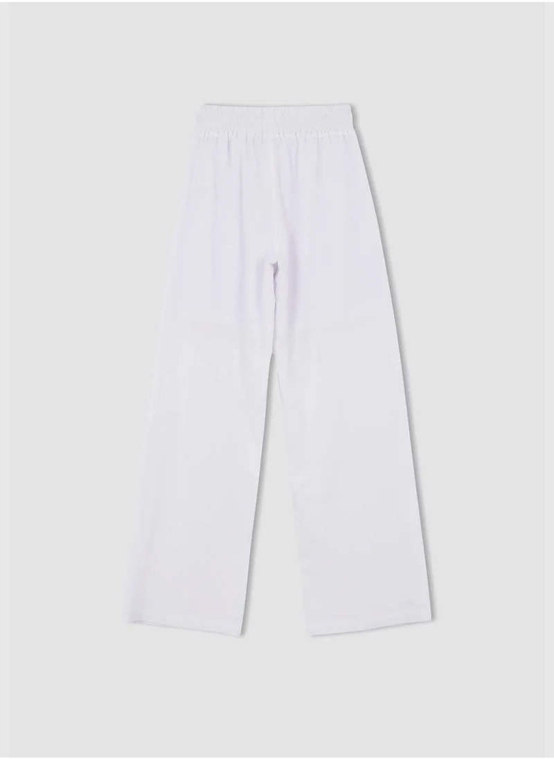 DeFacto Woman Wide Leg Woven Bottom Trousers