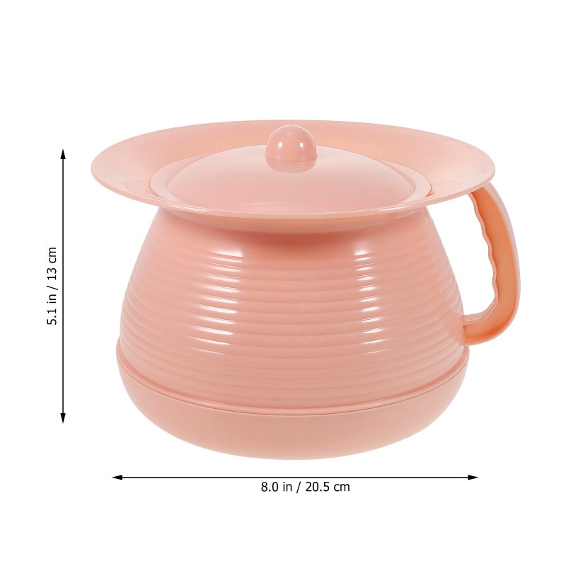 Adult Urinal Pail Pot Urinal Container Portable Adult Urinal Bottle Spittoon with Lid - Image 4