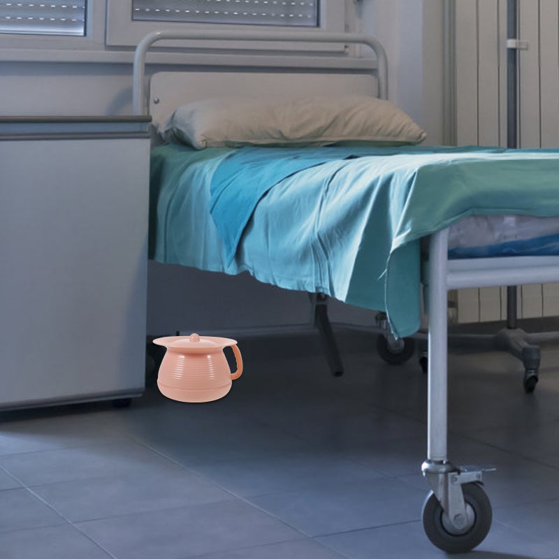 Adult Urinal Pail Pot Urinal Container Portable Adult Urinal Bottle Spittoon with Lid - Image 3