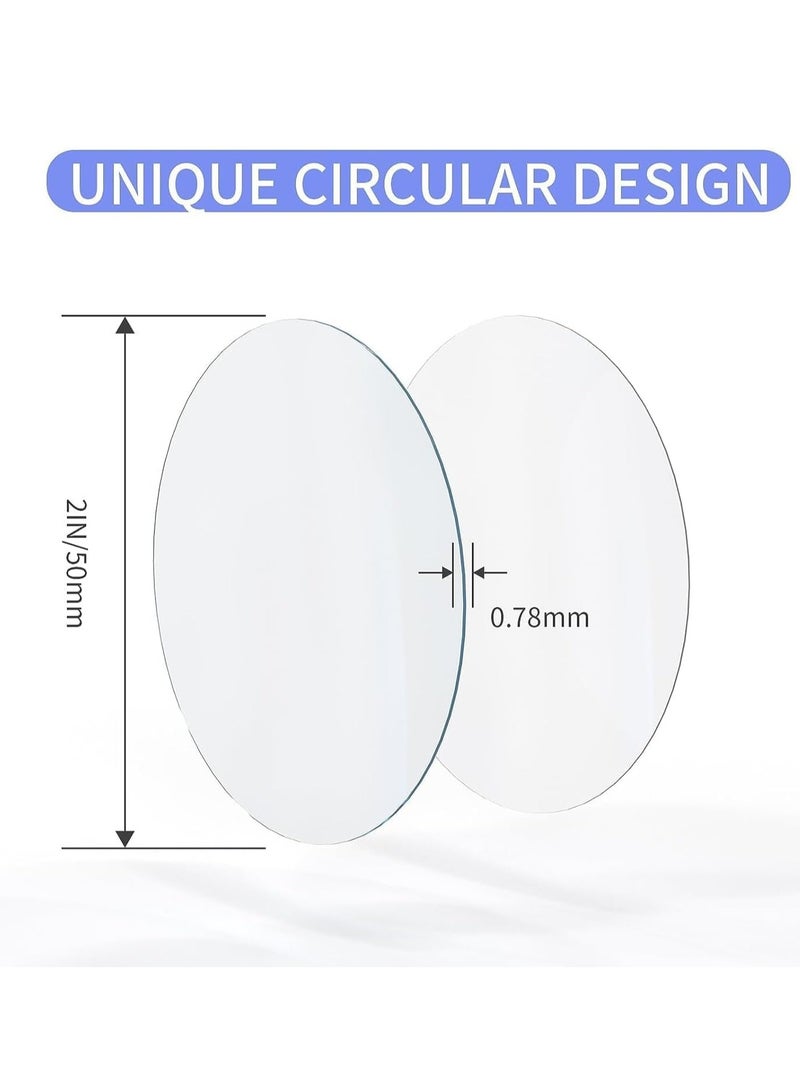 Excefore Double Sided Adhesive Tape, 30 PCS Double Sided Adhesive Pads, 2in Two Sided Pre-Cut Circle Tape, Sticky Tack Double Sided Tape for Walls Hanging, 2 Sided Nano Wall Mount Heavy Duty Removable (50mm) - Image 2