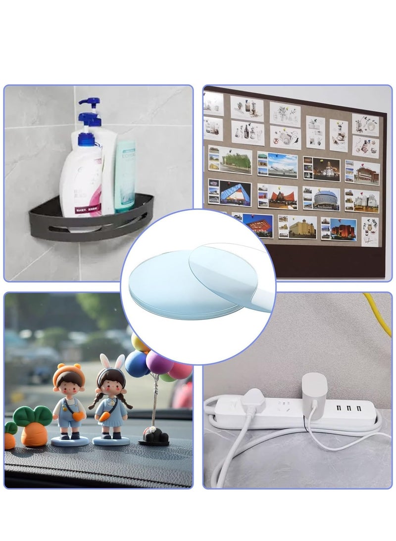 Excefore Double Sided Adhesive Tape, 30 PCS Double Sided Adhesive Pads, 2in Two Sided Pre-Cut Circle Tape, Sticky Tack Double Sided Tape for Walls Hanging, 2 Sided Nano Wall Mount Heavy Duty Removable (50mm) - Image 3