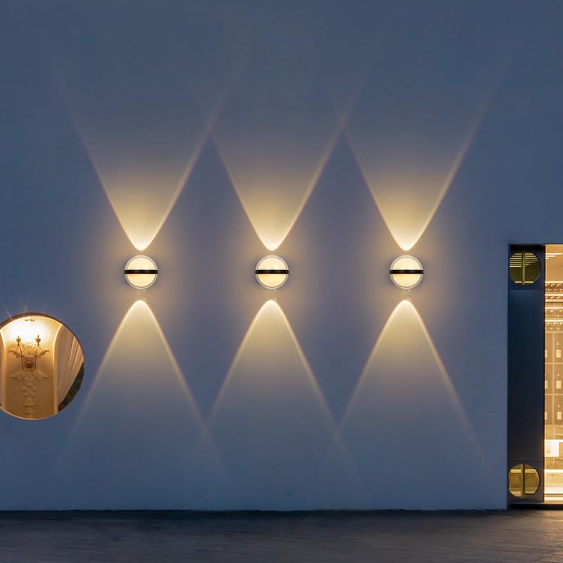 CITRA 3 LED Outdoor Black Wall Lamp Up and Down Wall Light Waterproof (Warm White) - Image 3