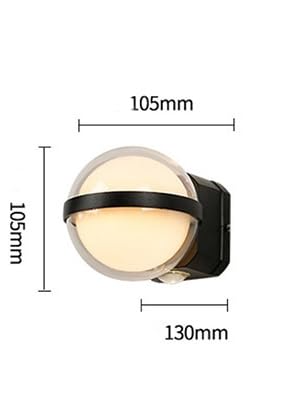 CITRA 3 LED Outdoor Black Wall Lamp Up and Down Wall Light Waterproof (Warm White) - Image 5
