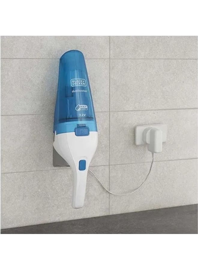 BLACK+DECKER Cordless Vacuum Cleaner With Lithium Technology And Double Filtering System 5.4 W WDC115WA-B5 White/Blue - Image 4