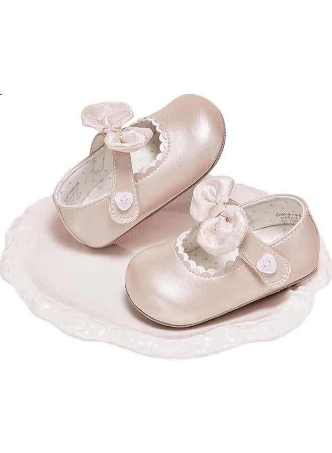 Dave & Bella Davebella Infant Pre-Walking Shoes, Autumn Baby Newborn Soft-Soled Shoes, Leather Shoes, Princess Shoes - Image 2