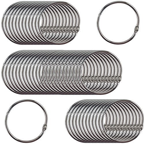Clipco Book Rings Large 2-Inch Nickel Plated (50-Pack) - Image 1