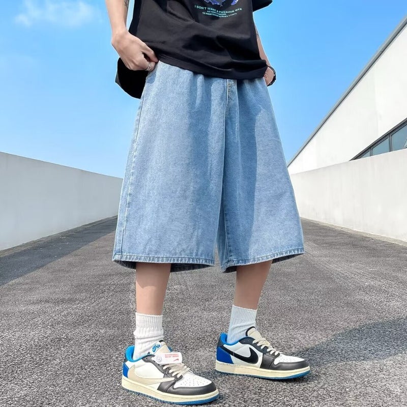 Unisex Classic Denim Jeans Loose Fit Daily Outdoor Wear - Image 1
