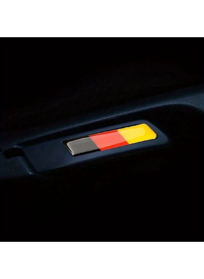 2 قطعة ملصقات علم ألمانيا ثلاثية الأبعاد للجولف 5 و6 MK5 MK6 GTI غطاء مقبض ناقل الحركة - Image 4