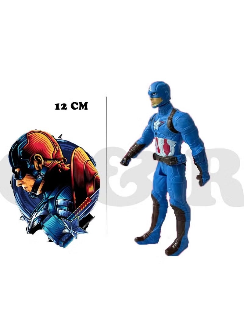Avengers Toy Set of 5 Super Heroes – Marvel Action Figures Play Set | Captain America, Iron Man, Spider-Man, Hulk & Thanos | Infinity War & Endgame Collectible Model Dolls | Best Birthday Gift for Boys & Kids 3+ - Image 5
