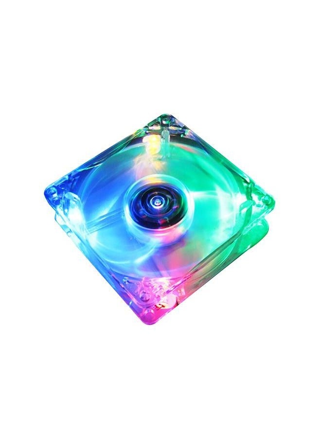 Taimi Pack Of 4 PC Computer CPU Fan 80mm Cooling Fan with Blue Led Light 8cm - Image 2