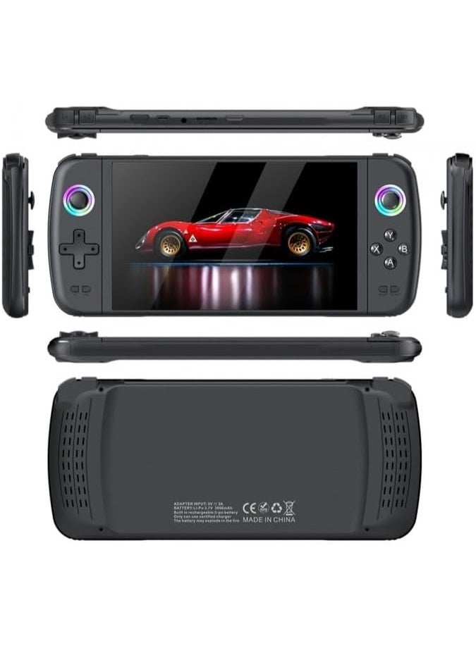 بلو فاير جهاز ألعاب محمول M27 – شاشة IPS بحجم 7 إنش، أكثر من 30 محاكي كلاسيكي، أضواء RGB على عصا التحكم، دعم ألعاب ثلاثية الأبعاد، خرج HDMI للتلفاز، معالج رباعي النواة، 64GB قابل للتوسيع حتى 256GB، بطارية 4000mAh – أفضل جهاز ألعاب محمول للترفيه بلا حدود 🎮 - Image 3