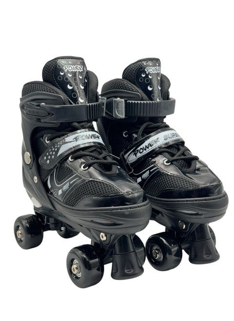 The perfect four-wheel skates for beginners. Learn easily with smooth, fast wheels. High-quality shoes for unparalleled comfort. Suitable for everyone. Balance. Lightweight, adjustable skate shoes.