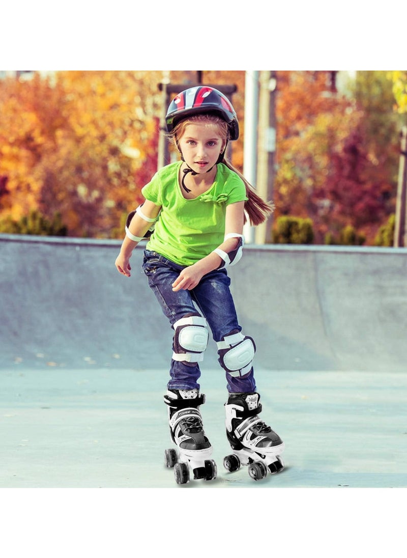 The perfect four-wheel skates for beginners. Learn easily with smooth, fast wheels. High-quality shoes for unparalleled comfort. Suitable for everyone. Balance. Lightweight, adjustable skate shoes.