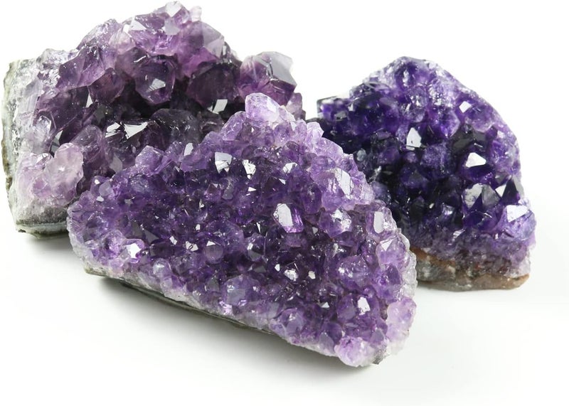 Namzi Amethyst Crystals, Amethyst Clusters for Witchcraft, Amathesis Crystal, Raw Amethyst, Natural Amethyst Geode Cave Healing Crystal Stones, About 0.2 Lb - Image 2