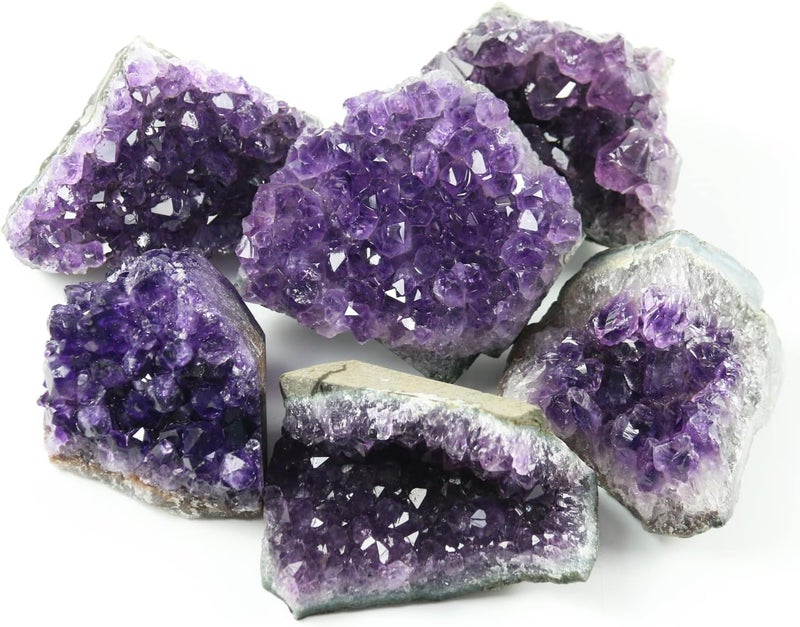 Namzi Amethyst Crystals, Amethyst Clusters for Witchcraft, Amathesis Crystal, Raw Amethyst, Natural Amethyst Geode Cave Healing Crystal Stones, About 0.2 Lb - Image 4