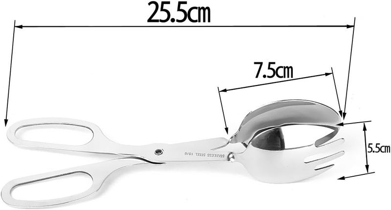 klarako Stainless Steel Salad Scissors Serving with A - Image 4