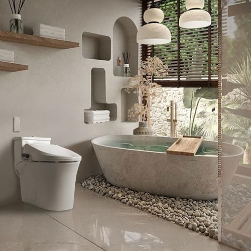 SmartBidet® SB-1000WE Electric Smart Bidet™ Toilet Seat with Heated Seat, Warm Air Dryer, Temperature Control Wash, and Remote Control, Elongated Seat - Image 2