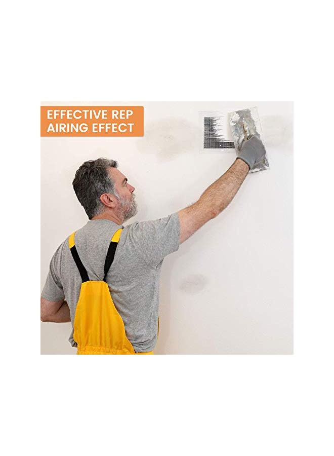 promass 12 Pieces Aluminum Wall Repair Patch 2/4/6/8 Inch Self-Adhesive Mesh Wall Repair Patch Drywall Repair Tools Screen Patch for Drywall Ceiling Plaster - Image 2