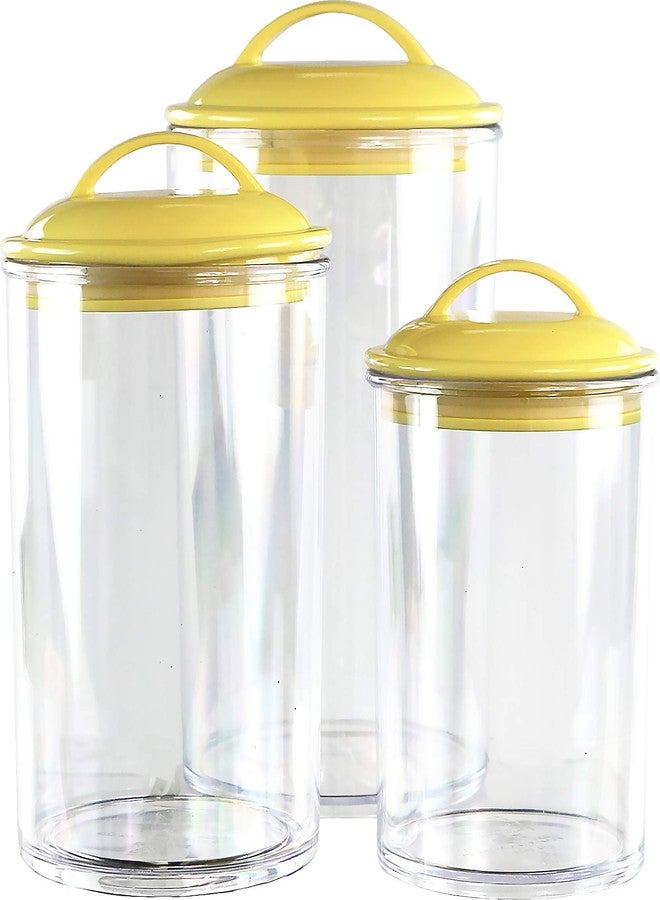 Reston Lloyd Food Storage Containers, BPA Free Airtight Canisters for Cereal, Pasta, Sugar, Coffee, Flour, Cookies, Loose Tea, for Kitchen Organization Set of 3 Lemon by Reston Lloyd - Image 2