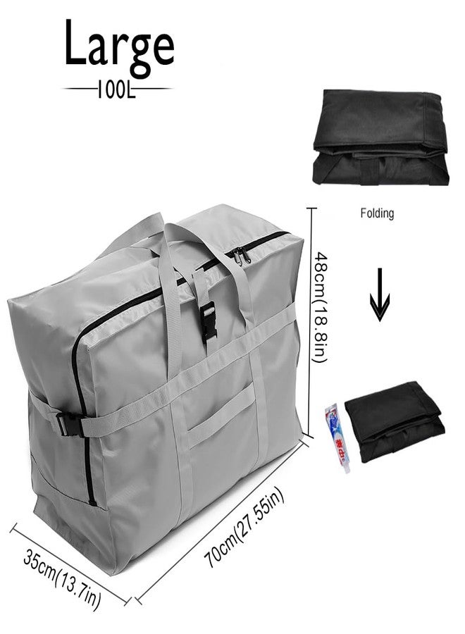 AUGUR Travel Duffle Bag,Large Storage Bags,Foldable Weekender Bag,Overnight bag,Heavy Duty Travel Bag,Reinforced Carry Straps Gmy Dance Bag for Men And Women Camping,Moving,Hospital - Image 2