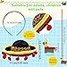 Sonarun 30 Pcs Cinco De Mayo Fiesta Party Favors Include 12 Mexican Sombreros Hats Headbands and 18 Cinco De Mayo Fiesta Necklaces for Mexican Cinco de Mayo Party Decorations Luau Fiesta Party Photo Props - Image 4