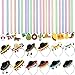 Sonarun 30 Pcs Cinco De Mayo Fiesta Party Favors Include 12 Mexican Sombreros Hats Headbands and 18 Cinco De Mayo Fiesta Necklaces for Mexican Cinco de Mayo Party Decorations Luau Fiesta Party Photo Props - Image 2
