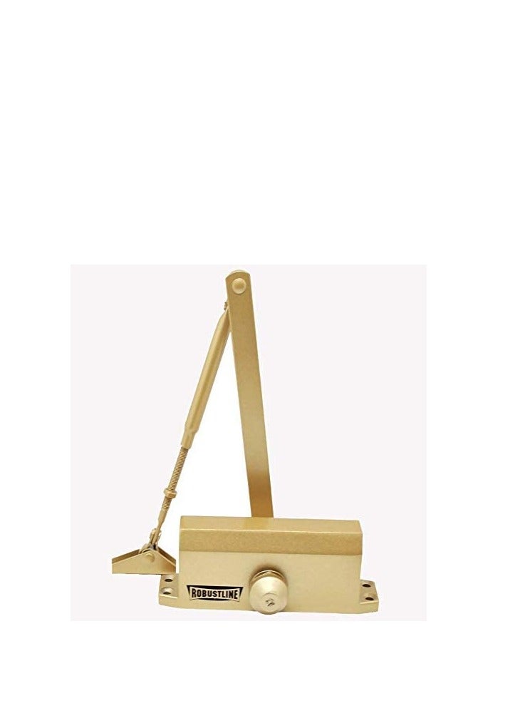 ROBUSTLINE Robustline Door Closer 5 YEARS WARRANTY | 45-60 KG Capacity | Gold Color 