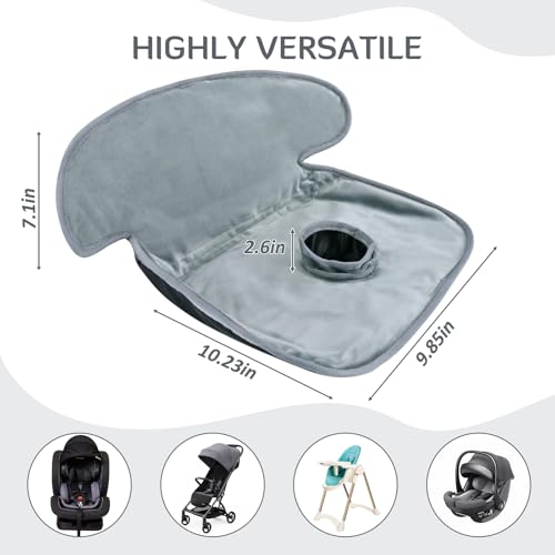INFANZIA Dry Seat, Car Seat Protector Waterproof Carseat Liner Potty Training Toddlers, Baby and Infants, Piddle Pad for Carseats Strollers (Grey, 2 Packs - Image 5