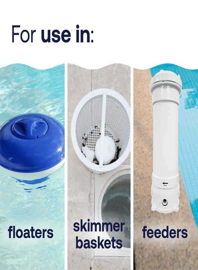 اتش تي اتش HTH 42053W أقراص كلور متطورة للعناية بحمامات السباحة، 3 بوصات، أقراص مغلفة بشكل فردي، 8 أرطال - Image 3