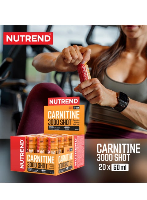 nutrend l carnitine 3000 shot Shot, 60 ml, Pineapple, Pre-Workout Shots and enhanced overall athletic performance Nutrend Carnitine 3000 Shot