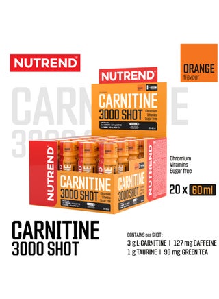 Carnitine 3000 Shot, 20 x 60 ml, Orange Flavor - view 2