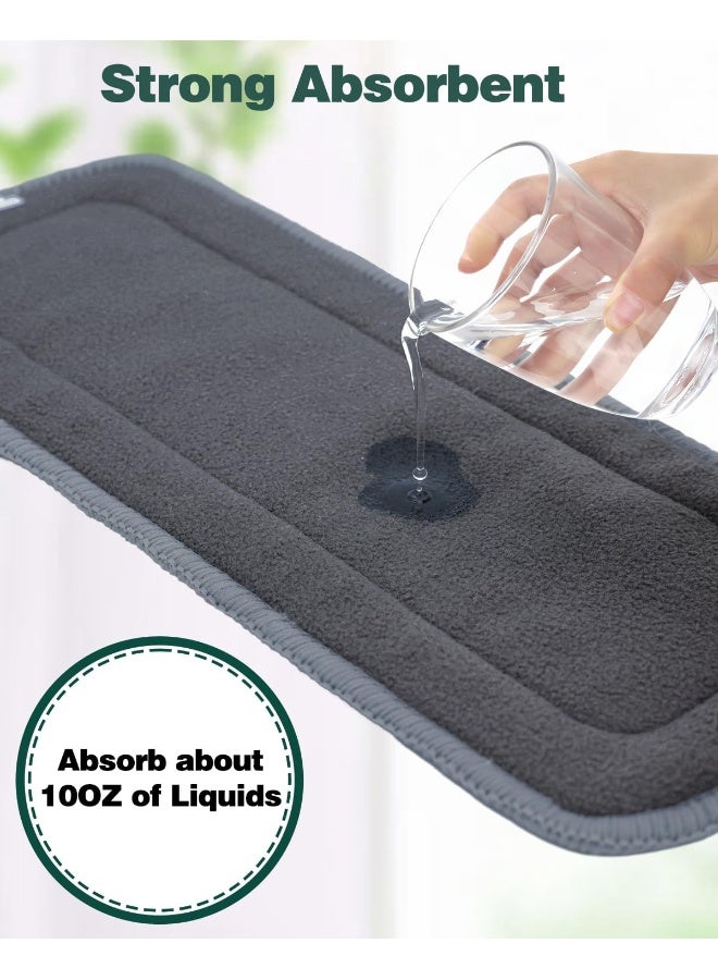 Babygoal Baby 5-Layer Charcoal Rayon from Bamboo Reusable Liners for Cloth Diapers Nappies, Pack of 12 Inserts - Image 5