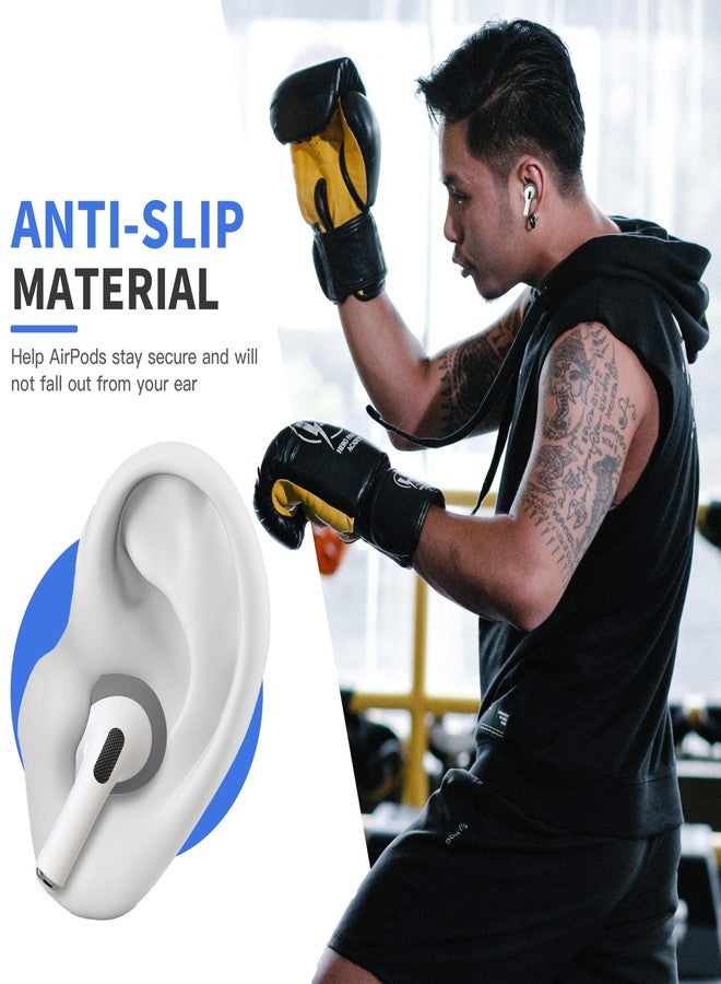 DamonLight 2 Pairs Ear Tips for AirPods 4 Grip Silicone Earbuds Cover [Added Storage Pouch][US Patent Registered] Compatible with Apple AirPods 4th Generation (Grey) - Image 5