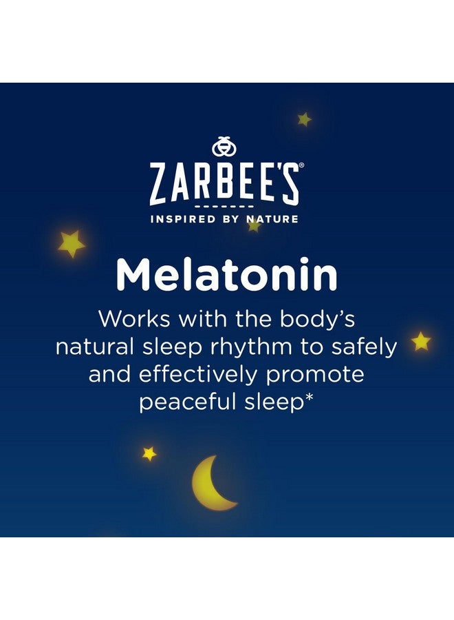 Zarbee's Children's Sleep Gummies with Melatonin, Non-Habit Forming Children's Sleep Gummies Work with Natural Sleep Cycles to Promote Peaceful Sleep, Drug-Free, Natural Strawberry, 60 ct - Image 2
