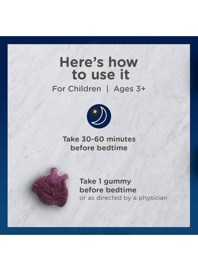 Zarbee's Children's Sleep Gummies with Melatonin, Non-Habit Forming Children's Sleep Gummies Work with Natural Sleep Cycles to Promote Peaceful Sleep, Drug-Free, Natural Strawberry, 60 ct - Image 5