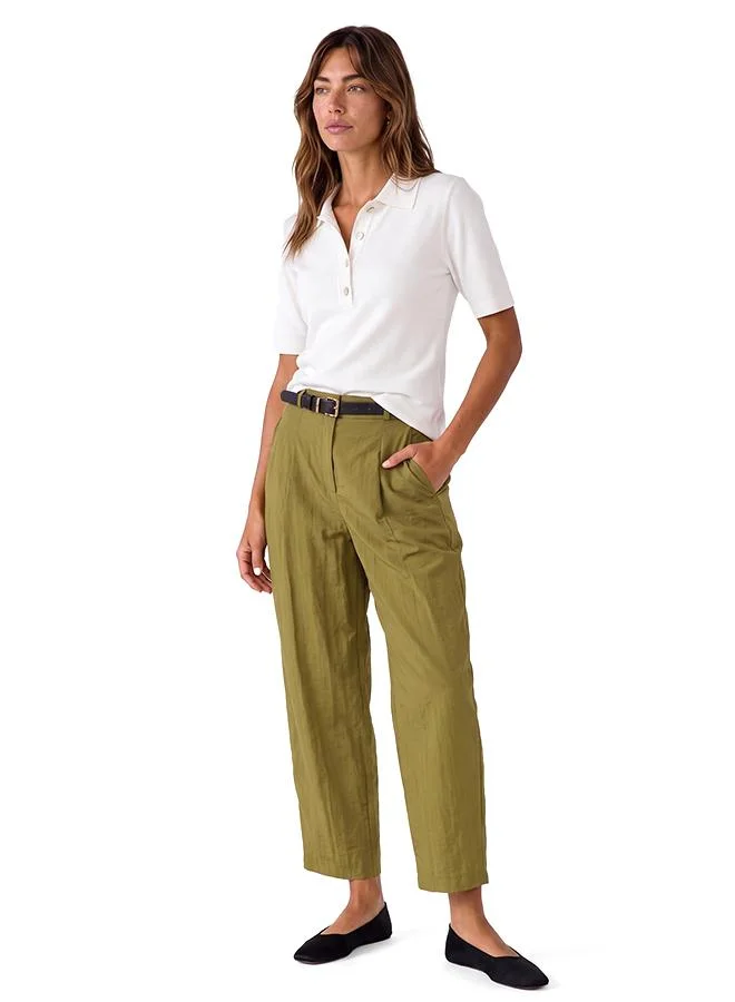 Koton Belted Barrel Pants