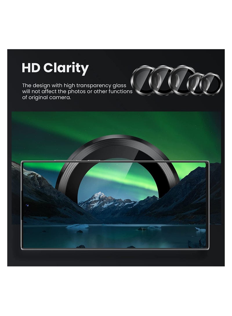 [3+2] for Samsung Galaxy S22 Ultra Camera Lens Protector, 9H Tempered Glass - Image 4