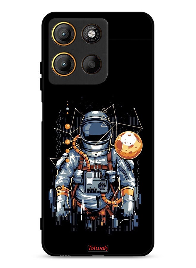 Tolwak Motorola Moto G15 Protective Case Cover Astronaut Abstract Art