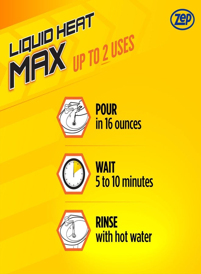 Zep Liquid Heat Max Clog Remover Gel - Destroys Hair, Build-Up & Grease - 32 oz. - Image 5