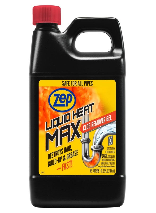 Zep Liquid Heat Max Clog Remover Gel - Destroys Hair, Build-Up & Grease - 32 oz. - Image 1