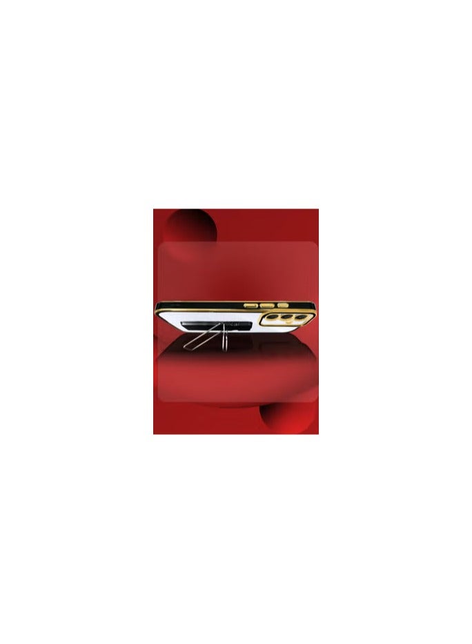 CATANES Samsung Galaxy A55 Case Electroplated Edge Case with Kickstand Soft Shockproof Protective Case Cover Full Camera Protection Raised - Image 2