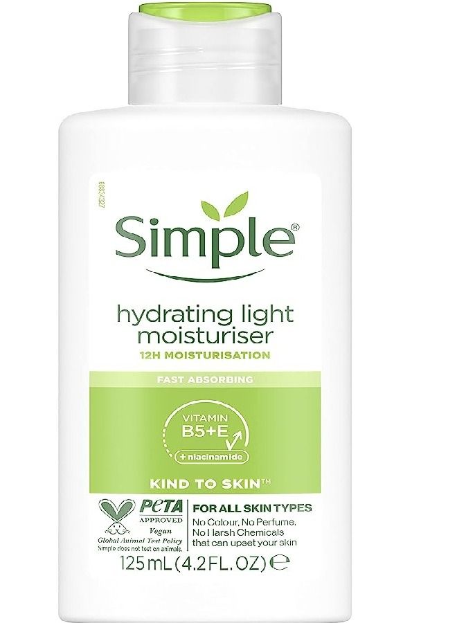Simple Hydrating Light Moisturiser B5+E Kind to Skin 125 ML - Image 1