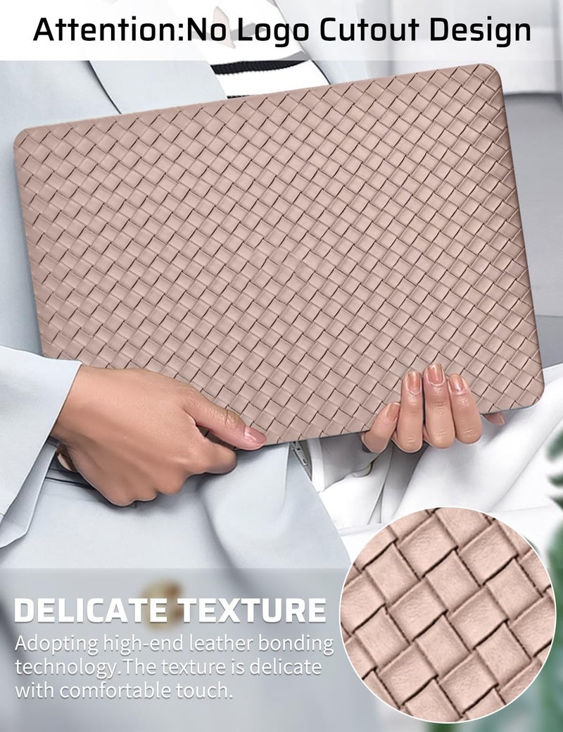 Seorsok Compatible with MacBook Air 13.6 inch Case M4 M3 M2 2025 2024-2022 Release A3240 A2681 A3113 Touch ID,Elegant Plastic Hard Shell Case with Keyboard Cover,Brown Tartan PVC No Logo Cutout - Image 2