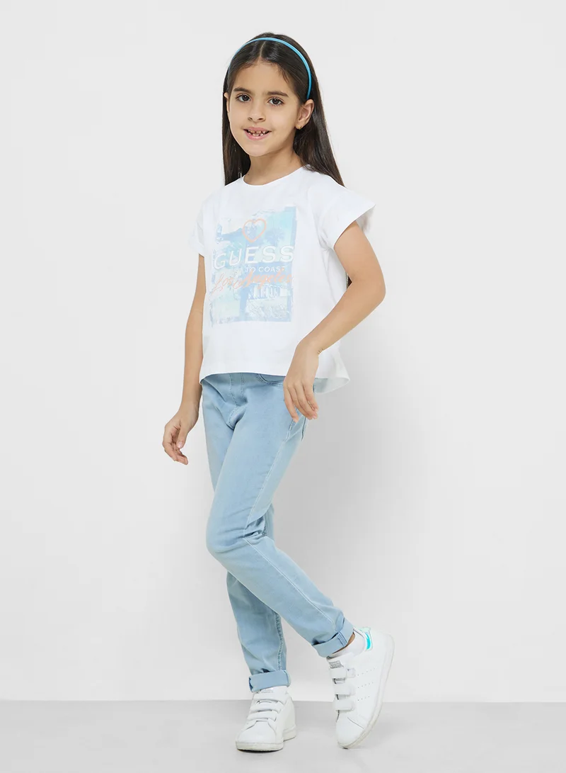 جس Kids Logo T-Shirt