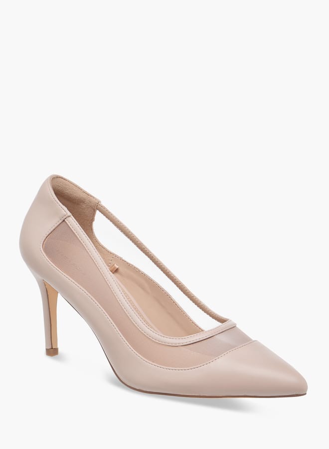 Flora Bella By Shoexpress Women Textured Slip-On Pumps with Stiletto Heels  - Image 2